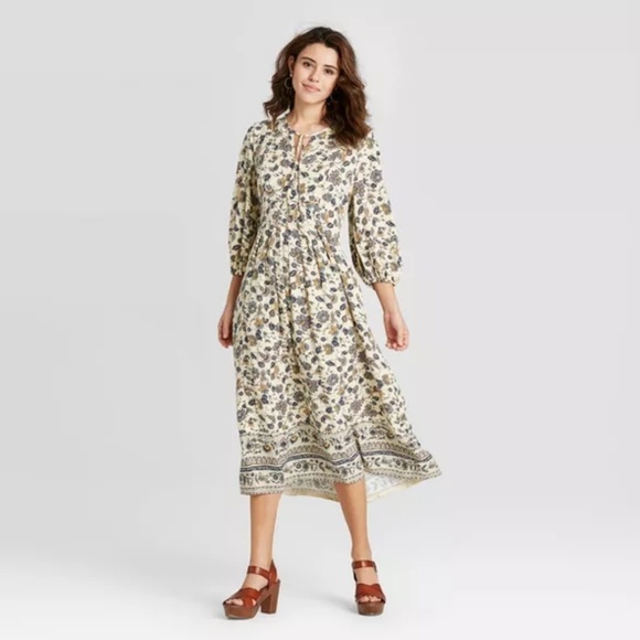 Women's Prairi Dress Long Sleeve Midi - Picture 2 of 4